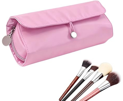 Makeupborste Reseväska - Portabel Hopfällbar Kosmetikväska - Makeupborste necessär - Perfekt för Resan, Kontoret, Skolan, Fester
