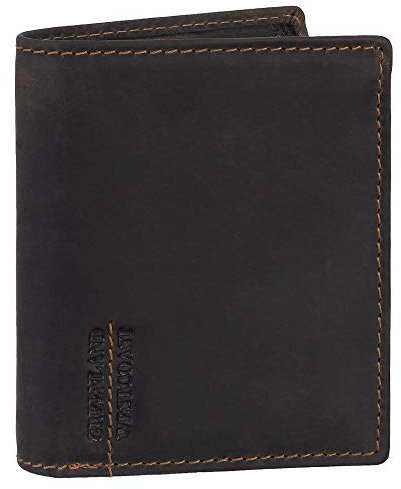 Ledershop24 Kleine Luxus Leder Mini Geldbörse Portemonnaie Geldbeutel mit RFID Schutz - Platz für über 7 Karten - 832-25 Farbe Braun