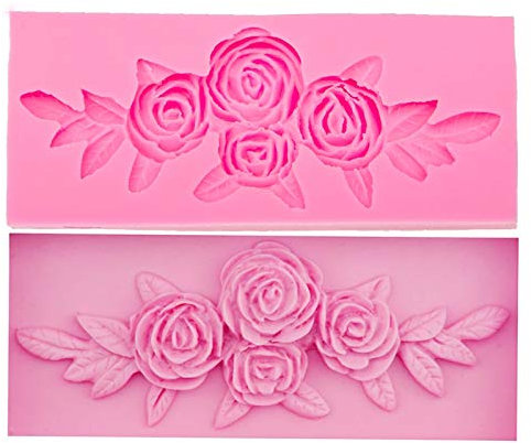 WZCXYX Baum Rose Blumenform Silikonformen Ausstecher Kuchen Dekorationswerkzeuge Hochzeit Fondant Dekoration