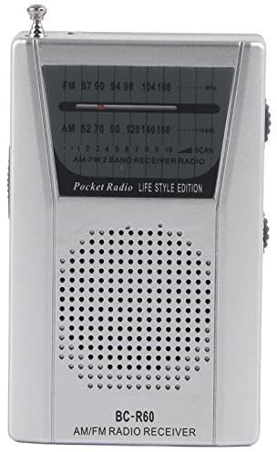 Elprico Tragbares -Radio, AM FM-Transistor-Taschenradio mit 5-W-Lautsprecher, Batteriebetriebenes Taschenradio für Unterwegs