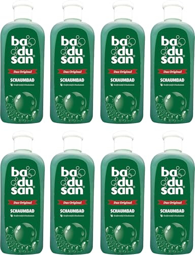 Badusan Schaumbad Original – 8er Pack (8 x 500 ml) – Pflegeleichtes, pflegendes Badevergnügen für entspannende Momente