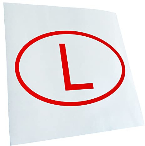 Kiwistar - Autocollant - de Voiture Luxembourg L - Rouge - G10 - pour Voitures, vélos, véhicules, Motos, cyclomoteurs, Tuning, vitres arrière