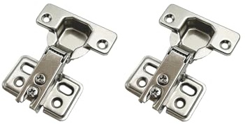 LIKERAINY 95 Grado Battuta Esterna Mini Cerniera del Telaio 35mm per Porta Cerniere Corte per Mobile da Cucina Gabinetto Armadio Porte 2 Pezzi