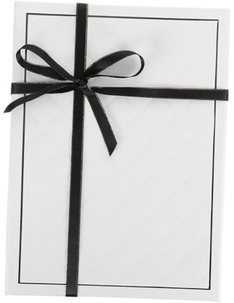 HAPINARY Faltbare Geschenkschachtel Weiß mit Deckel und Schleife Diy Faltbarer Geschenkbehälter Wiederverwendbar und Recycelbar Schnelle Montage für Hochzeit Geburtstag Shower Party