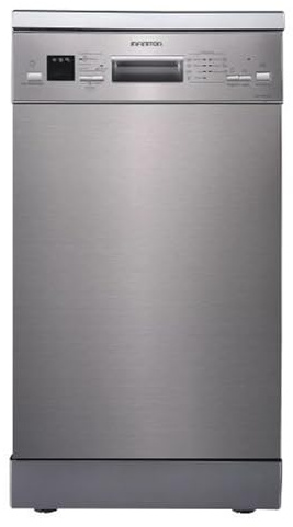 Lavavajillas Infiniton DIW-4513XD3, Ancho 45 cm, 10 Servicios, 7 Programas, D, Inicio Programado, Tercera Bandeja Auxiliar, Interior en Acero Inoxidable, Inox