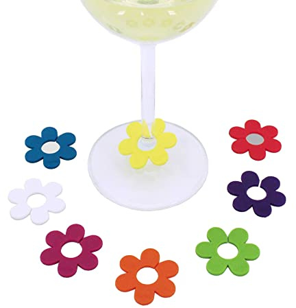 Koala Spain Weingläser-Marker, 8 Farben, 8 Stück