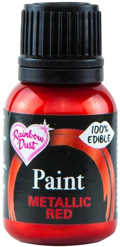 1 X Metallic Red Food Paint