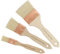 Lasurpinsel Künstlerpinsel Set (Breite 60 mm, 40 mm, 20 mm) repino® Borstenpinsel Grundierpinsel Firnispinsel Künstler Pinselset für Acryl Öl