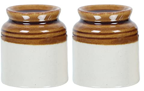 Salt & Pepper Shakers - Vintage Ceramic Salt & Pepper Shaker Set - Retro Farmhouse Home Decorative Jar Dispenser for Kitchen(Set of 2)