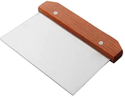 NIDONE Wooden Handle Stainless Steel Pastry Chopper Scraper Cake Noodle Pizza Dough Cutter Baking Tool Kitchen Utensil