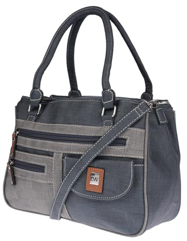 Christian Wippermann große Damen Umhängetasche Tasche Schultertasche in Leder Optik