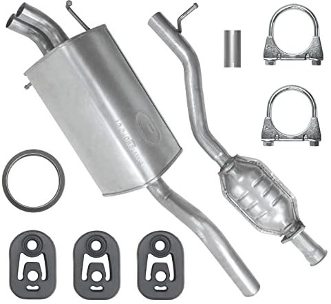 Polmo Endtopf Auspuff für Mercedes CLK 200 C209 C-Klasse C180 W203 S203 C200 W203 S203 C230 W203 S203 1.8 2.0