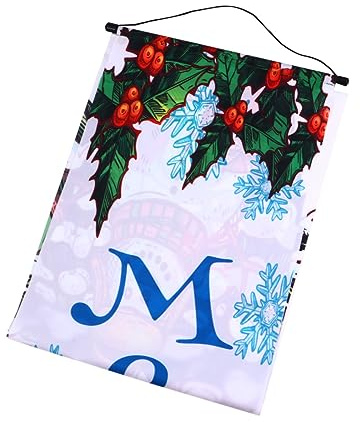 Cabilock Cortina De Puerta Navideña Decorativa Cortinas Colgantes Para Puertas Antiarrugas Banderas Colgantes Hogar Para Decoración De Fiestas