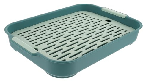 SUPVOX Lettiera Rettangolare in Pp Recinzione Rialzata per Coniglio e Porcellino D'india Design Sicuro e Anti-ribaltamento, per Igiene Domestica