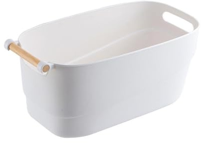 PRETYZOOM Cuenco para Remojo de Uñas, Herramienta de Manicura Profesional 33X18X15 CM Reposamanos de Madera, Diseño Japonés para Salón y Uso en Casa