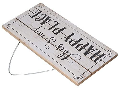 BTOSEP Decorative Wooden Sign, Farmhouse Landscape Wall Art with Effect and Wire for Hanging, for Courtyard Indoor Outdoor Decor