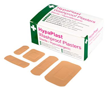 Safety First Aid Group HypaPlast Pink Washproof, Assorted (100) Sterile Hypoallergenic