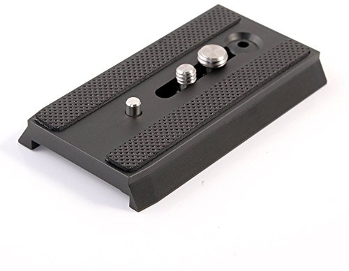 501PL Schnellwechselplatte mit 0,6 cm, 0,9 cm (1/4 Zoll, 3/8 Zoll) Schraube für Manfrotto 501 503 701 HDV RC5 MH055M0-Q5