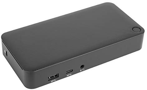 Targus Universal Docking Station, USB-C DV4K Supporting Dual Monitors, with 65W Power Delivery, Plus HDMI Ethernet and Audio Ports - Black (DOCK310EUZ)