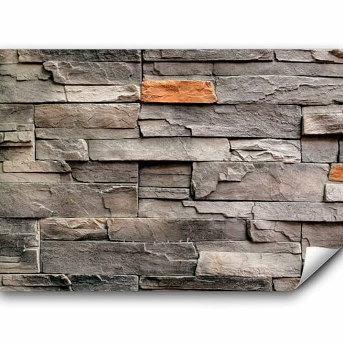 murando - Fototapete Vlies Steinwand, 350x256 cm, Schlafzimmer, Wohnzimmer | Full HD Druck, 3D-Effekt, lichtbeständige Farben, ideal fürs Wohn- oder Schlafzimmer, schnelle Montage, lichtbeständig, edel