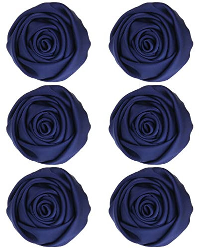 Damen Rose Blume Brosche, 6 Stücke Blume Haarspange Haarclip Blume Rosen Haarnadeln Haarschmuck für Mädchen Frauen Party Strand Hochzeit
