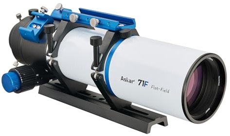 Telescopio Askar de campo plano 71F, 71 mm F6.9 ED refractor, APO cuádruple espaciado por aire, placa de cola de milano Vixen 230 mm para astrofotografía