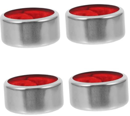 Mikinona 4pcs Stainless Steel Wine Bottle Drip Collar Wine Drip Stop Ring Neck Catcher Leak Proof for Home and Bar