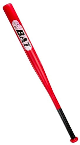 Tradineur Batte de Baseball en Aluminium Poignée Antidérapante Entraînement Pratique Sport Plein Air Libre Adolescents Adultes (Rouge - 69.5cm)