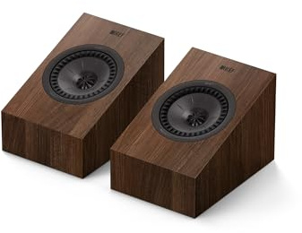 KEF Q8 Meta Passive On-Wall Dolby Atmos HiFi Speakers, Walnut | Music | TV & Home Cinema | Gaming | 2-way Closed Box | 5.25 Uni-Q Driver with MAT