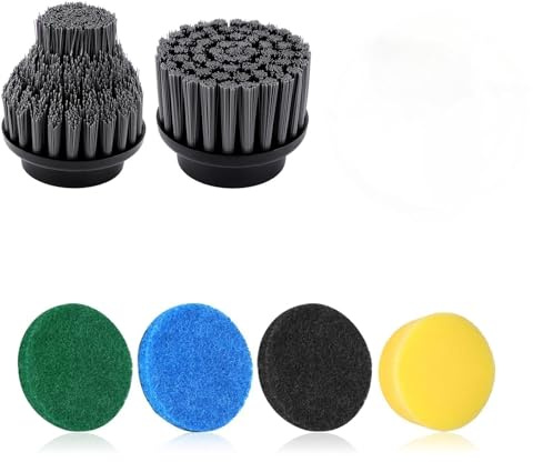 Electric Cleaning Brush Heads Set for NOLYTH Electric Spin Scrubber, 6 Pack Replaceable Brush Heads for Cleaning Bathroom Kitchen Bathtub Floor Tile Sinks
