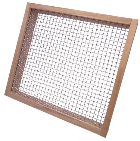 Tamiz de tierra para jardinería | Tamiz de suciedad multifuncional, suministros de jardín reutilizables, malla de tamiz inoxidable para proyectos hortícolas