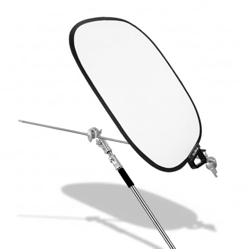 Jectse Riflettore di Luce, Schermo Morbido Riflettente 5 in 1, Dimensioni Grandi 60x75 Cm, Progettato Specificamente Come Set di Pannelli con Bandiere Fotografiche, per L'illuminazione
