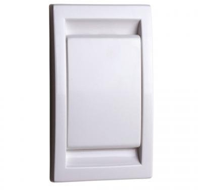 France Aspiration - Prise Murale en Abs Blanc - Couleur : Blanc