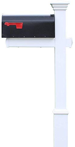 4Ever Products The Grant Vinyl/PVC Mailbox Post (Includes Mailbox)