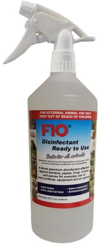 F10 1 Ltr Ready to use spray bottle Disinfectant with Dispenser/Hand Decontaminant/Vets/Zoos/Hygiene