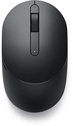 Dell Mobile Wireless Mouse - MS3320W, Wireless - 2.4 GHz, Bluetooth 5.0, Optical LED, Mechanical Scroll, 1600 DPI, 3-Buttons - Black