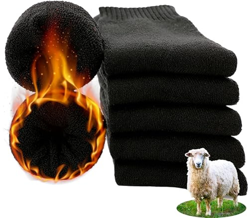 PS PROUTHS Unisex Termiska Ullstrumpor - Varma Vinterstrumpor för Män och Kvinnor, Mjuka och Mysiga, 4 x 4, 35-40 EU