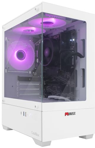 PC-GAME - PC Gaming Neon-X (AMD Ryzen 5-5500GT, 32GB RAM, 500GB SSD M2, Gráficos Radeon Vega 7, Windows 11 Pro). Ordenador de Sobremesa, PC Gamer, Ordenador Gaming