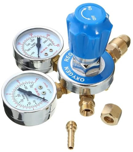 CQJJXKYC cherheitsventil Argon Sauerstoff/Acetylendruckregler Sauerstoffgasflaschenregulatoren reduzieren den Druckinhalator Druckregler mit