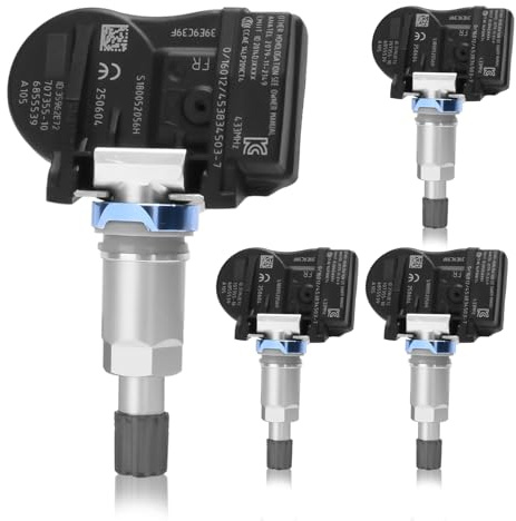 4 Stück ZOBMIO Reifendrucksensor Multiprotokoll-TPMS-Sensor RDKS 433 MHz Reifendruckkontrollsystem Geeignet für BMW 3er, 5er, 7er, X3, X5 für fast alle Modelle 707355-10 36106881890 6855539