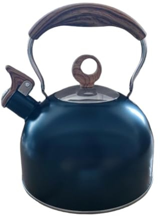 SiaBiced Hervidor de Agua con Silbato, 2,5 L, Asa Ergonómica, para Uso Doméstico Y en La Cocina.