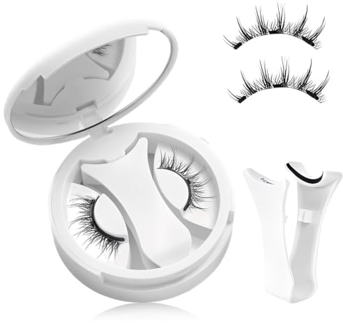 QOWUXHZ 1 Par Pestañas Magnéticas, Pestañas Postizas Naturales con Imán, Ligeras y Reutilizables, Ideales para Maquillaje Diario o Fiestas