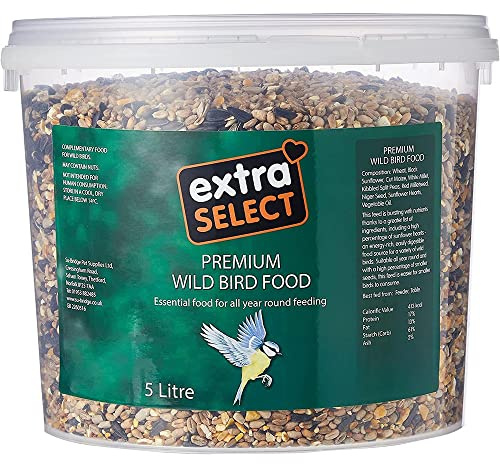 Extra Select Premium Wild Bird Food, 5 Litre