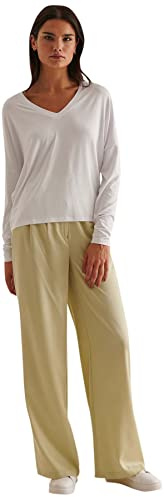 NA-KD Pantalones de Traje prensados para Mujer, Crudo, 42