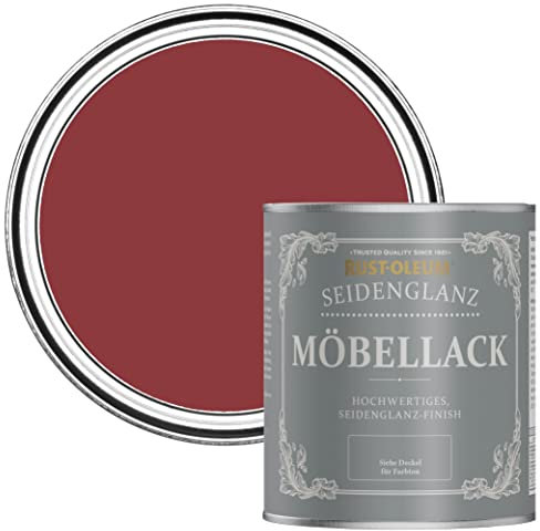 Rust-Oleum Red Furniture Paint in Satin Finish - Empire Red 750ml
