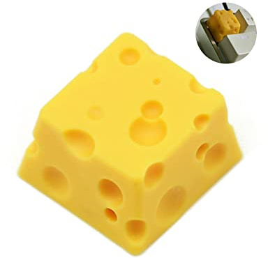 Kocris Casa Novedosa tecla ESC con personalidad de queso, teclas artesanales para teclado mecánico MX Switch, juego de perfiles de cereza, juego de perfiles de cereza, regalo para amantes de los