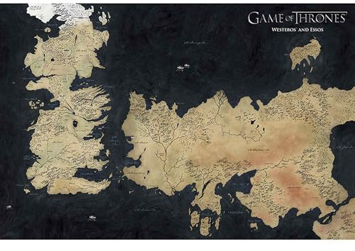 GB eye GBYDCO140 Game of Thrones Westeros karta 61 x 91,5 cm maxi affisch