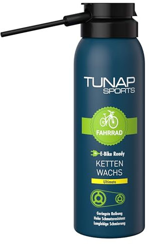 Chain Wax Spray for Bikes and E-Bikes – Clean, Fast-Drying Ceramic Chain Lubricant – No Dirt Buildup – Quick Application with Long-Lasting Protection – 125ml Wax Spray