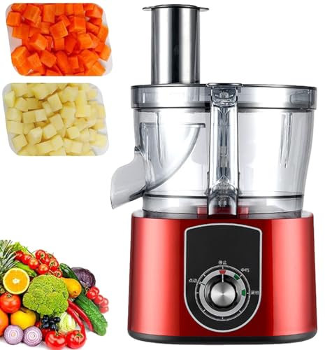 Licuadora y picadora de frutas y verduras para cocina, procesador de alimentos, picadora eléctrica de alimentos, cortadora de frutas y verduras para cocina, máquina para hacer cubos, con base antide