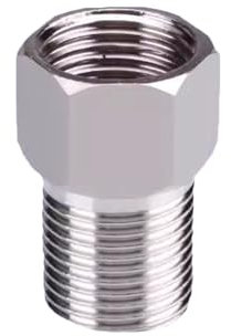 XSDSM Tap Adapter Stainless Steel Reducer G1/2 Internal Thread to G1/2 External Thread for Pipe Conversion Connection, 38.5MM